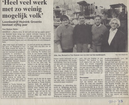 artikel Huinink Gelderlander